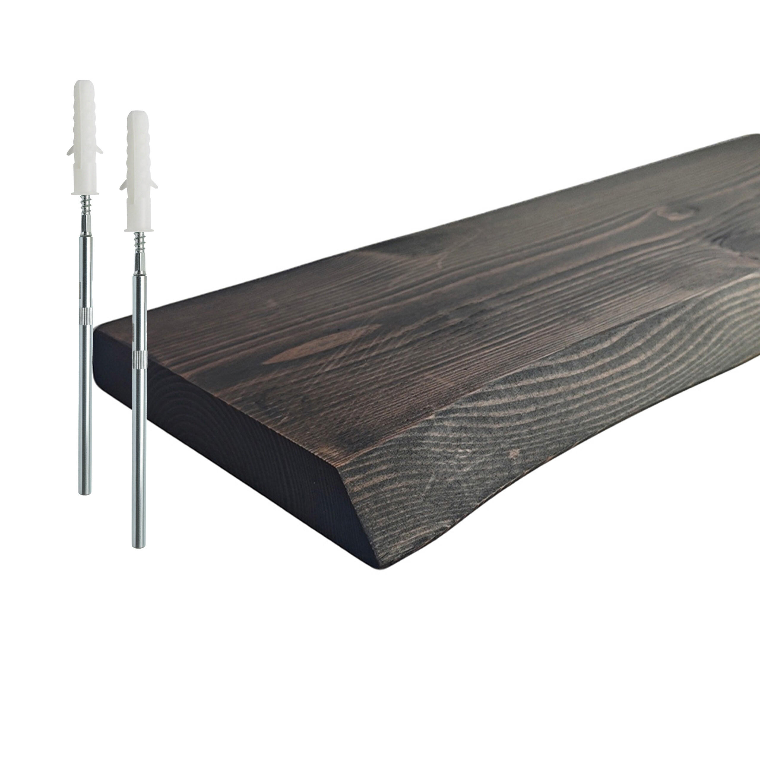 WANDREGAL - Schwarz, Holz (100/3/22cm) - Relaxdays