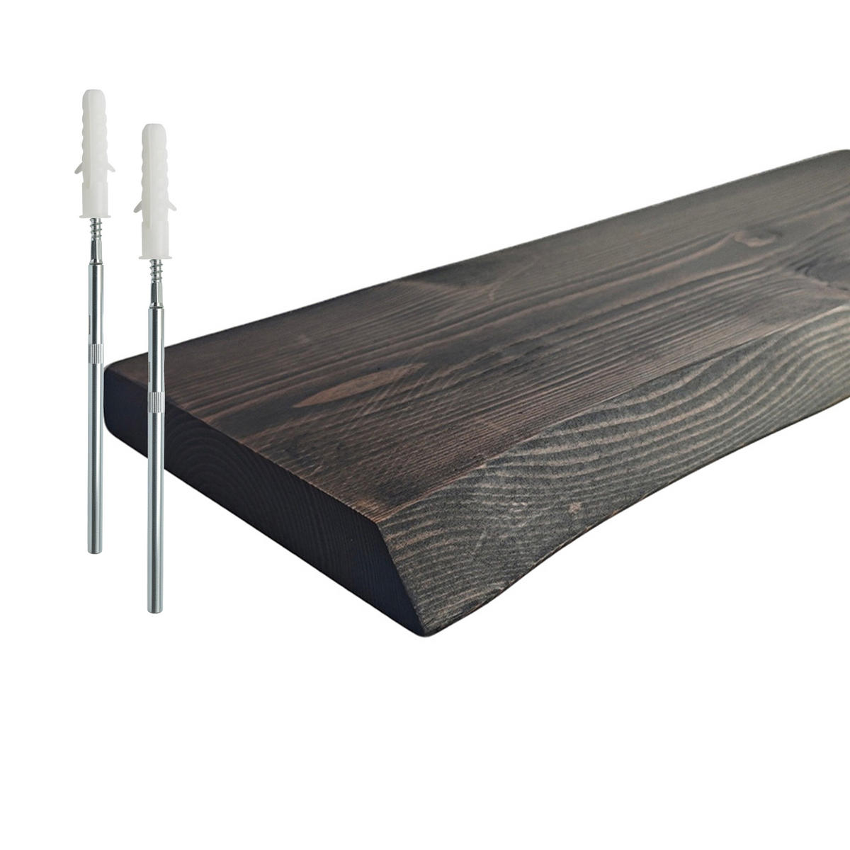 WANDREGAL - Schwarz, Holz (100/3/22cm) - Relaxdays