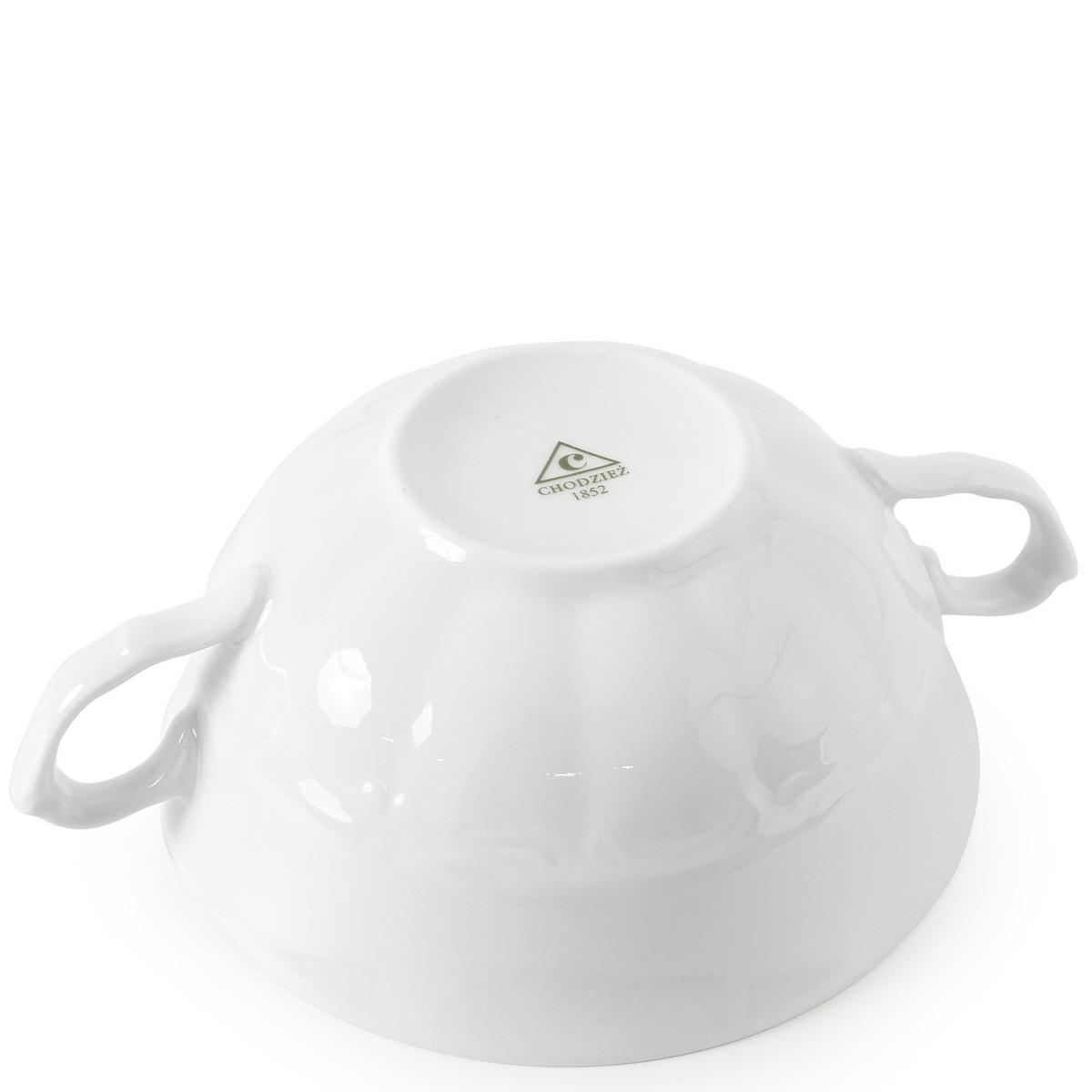SUPPENSCHALE Chodziez MARIA TERESA 6-tlg - Weiß, Keramik (12cm) - KONSIMO®