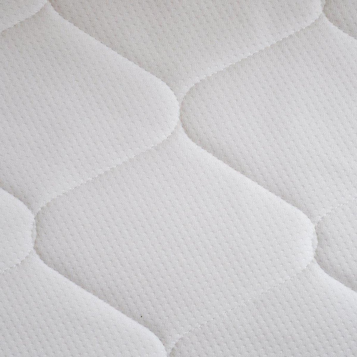 TASCHENFEDERKERNMATRATZE Comfort Plus 200 x 200 cm Höhe ca. 18 cm H2 (Jersey Basic) - Weiß, Naturmaterialien (200/200cm) - Margaret Hadas24