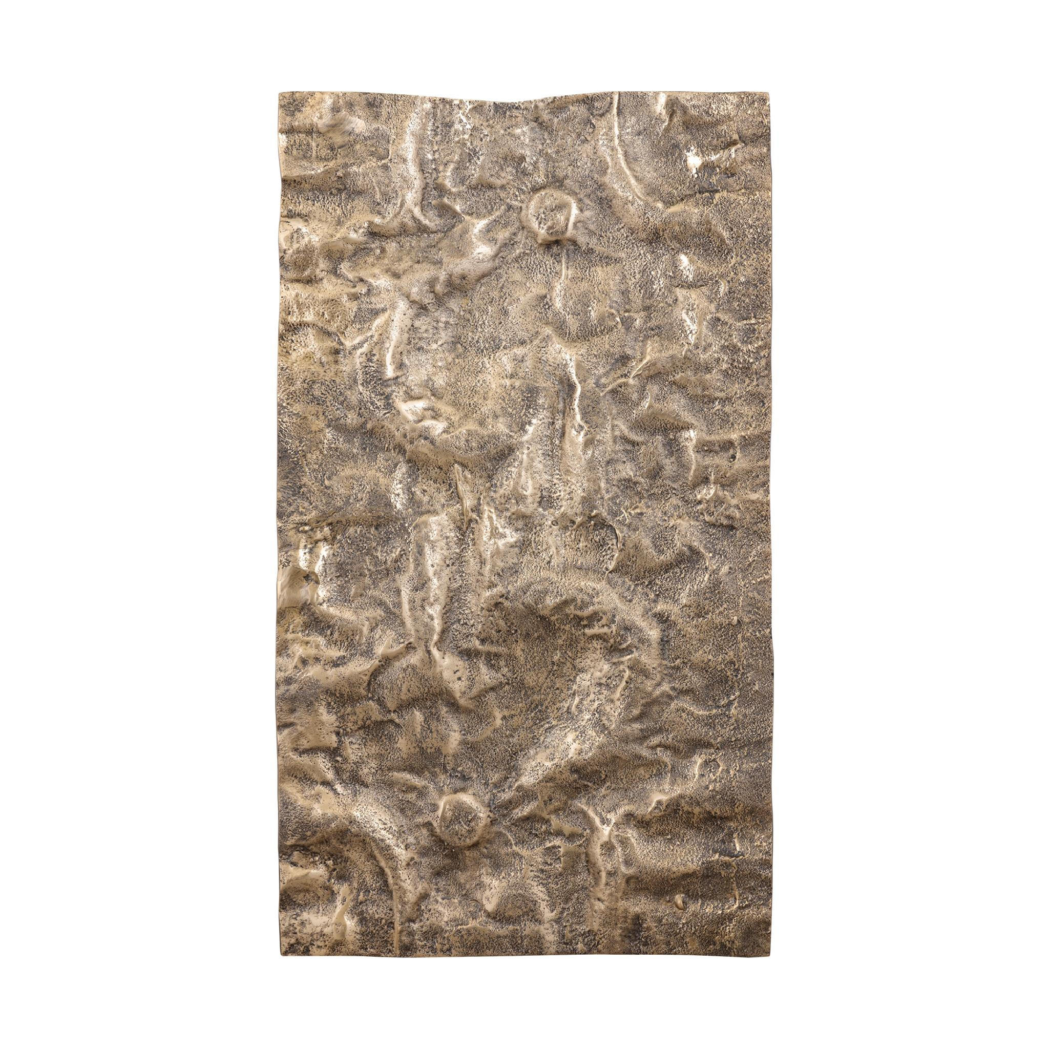 WANDPANEEL Eogan Gold 50/5/90cm - Goldfarben, Metall (5/90/50cm) - PTMD Collection
