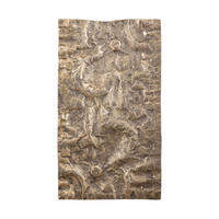 WANDPANEEL Eogan Gold 50/5/90cm - Goldfarben, Metall (5/90/50cm) - PTMD Collection