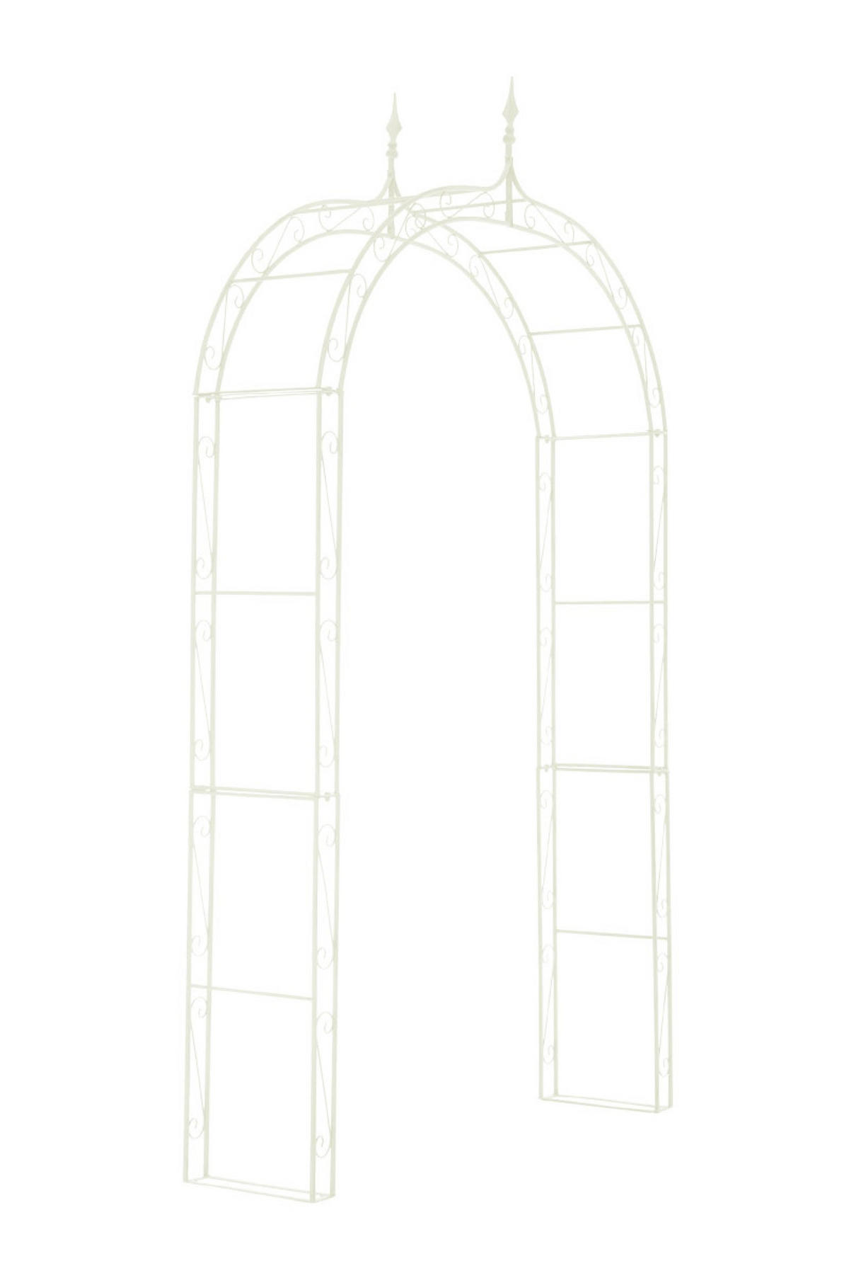 ROSENBOGEN Lena antik-creme - Naturfarben, Metall (147/264/27cm) - TPFGarden