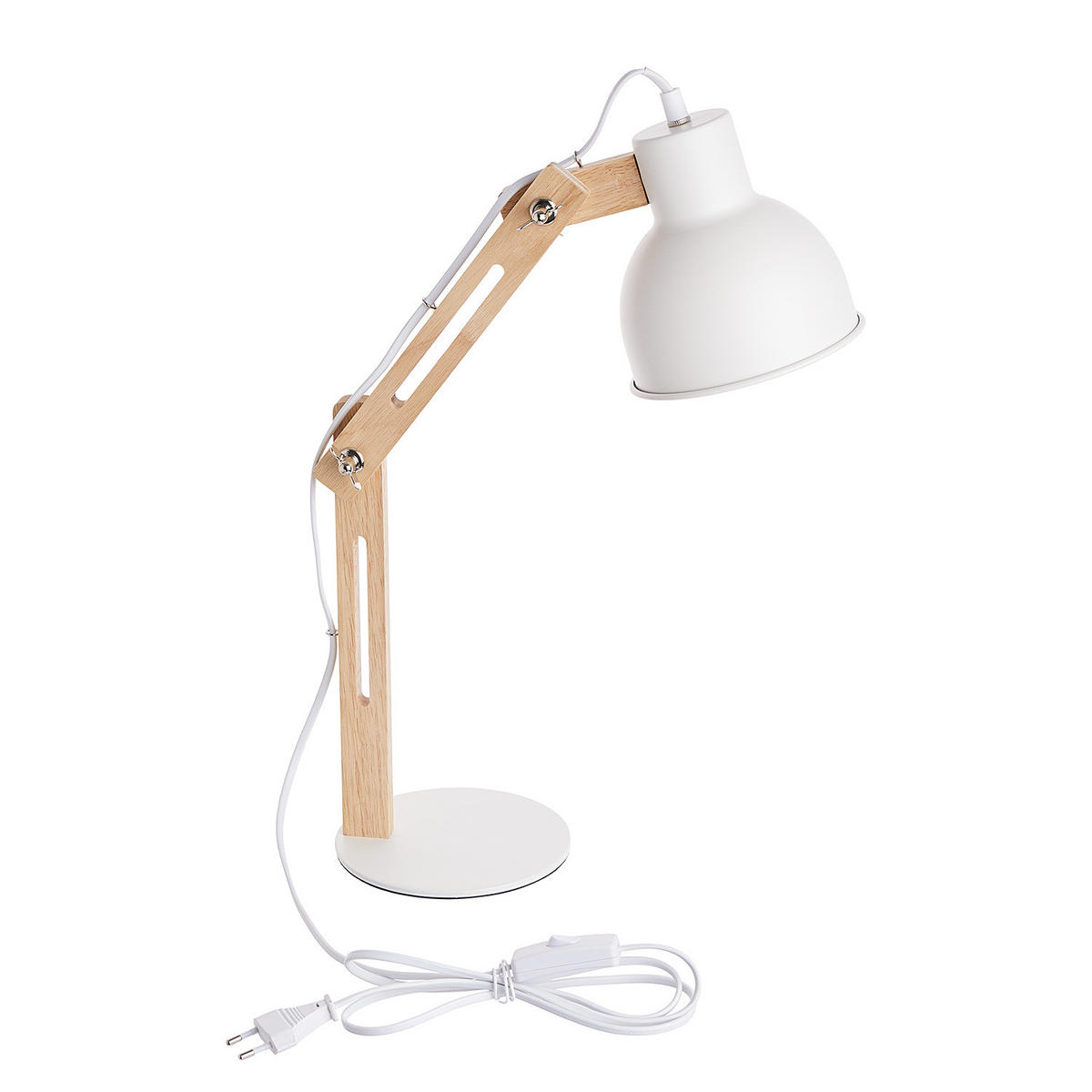 SCHREIBTISCHLEUCHTE Agon - Weiß, Metall (45/37/15cm) - Butlers