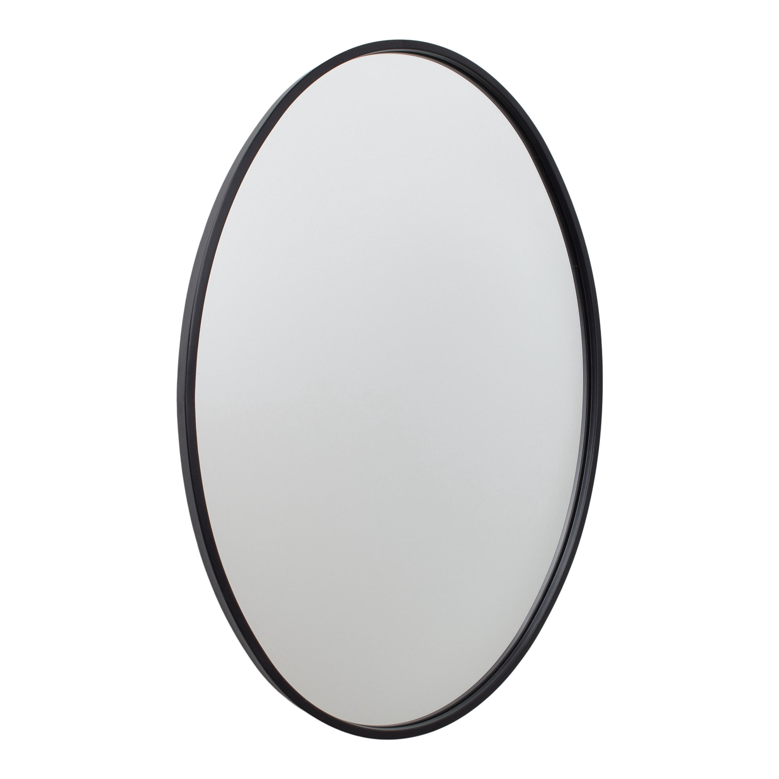 WANDSPIEGEL Boston Schwarz - Schwarz, Metall (40/70/4cm) - Fragix