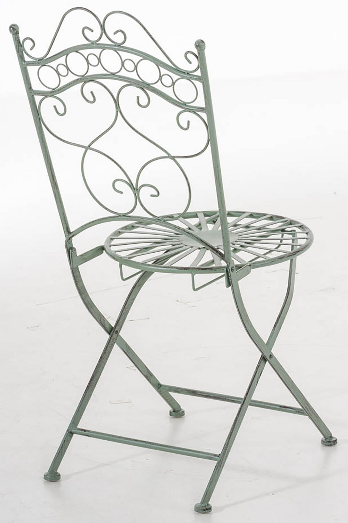 BALKONSET Bistroset Fuver Metall Grün 2 Personen - Grün, Metall - DELUKE