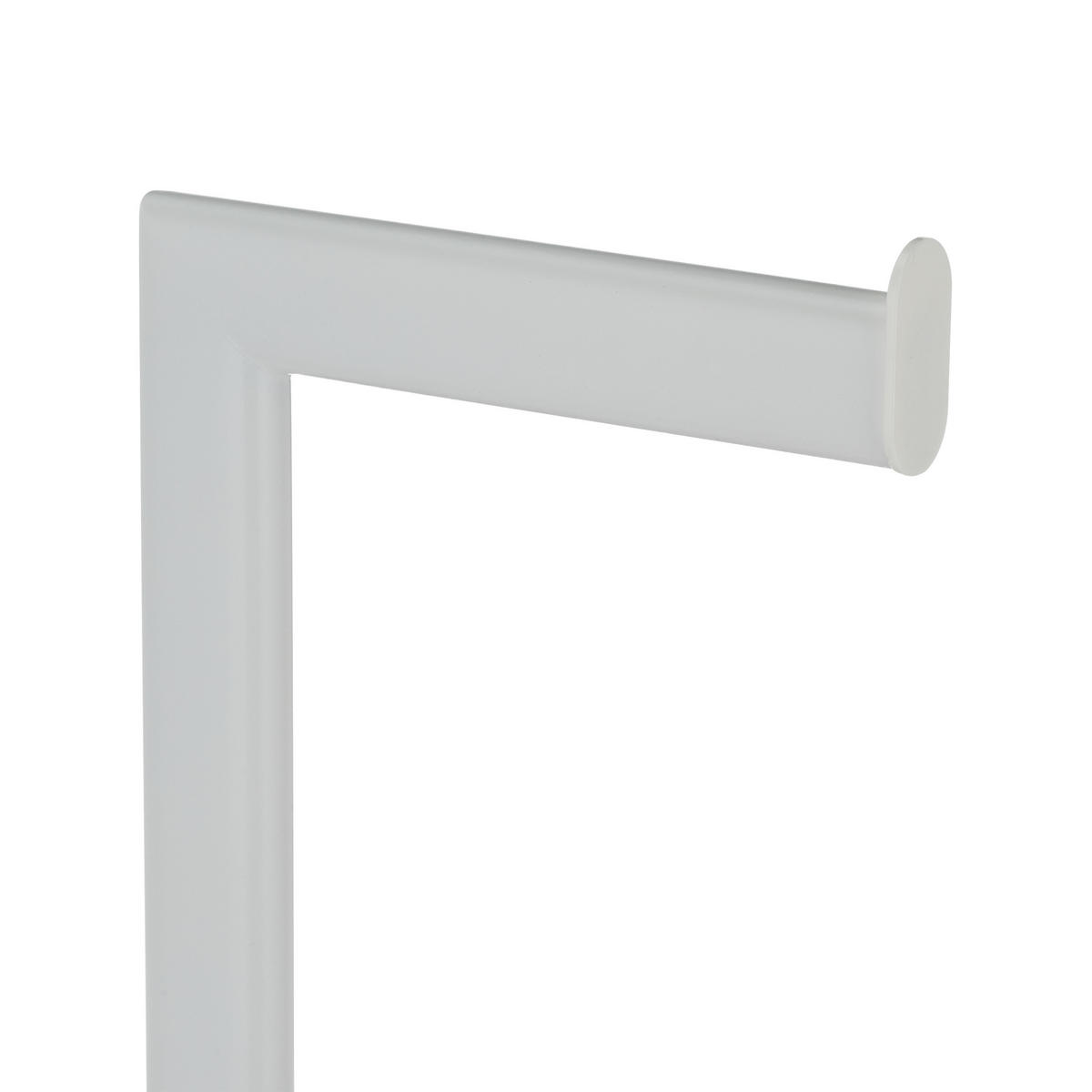 WC-GARNITUR - Weiß, Metall (20/72/20cm) - Relaxdays