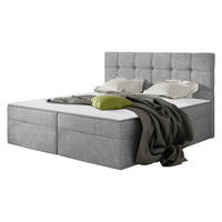 BOXBETT Nele - Hellgrau, Holz/Holzwerkstoff (180/200cm) - MIRJAN24