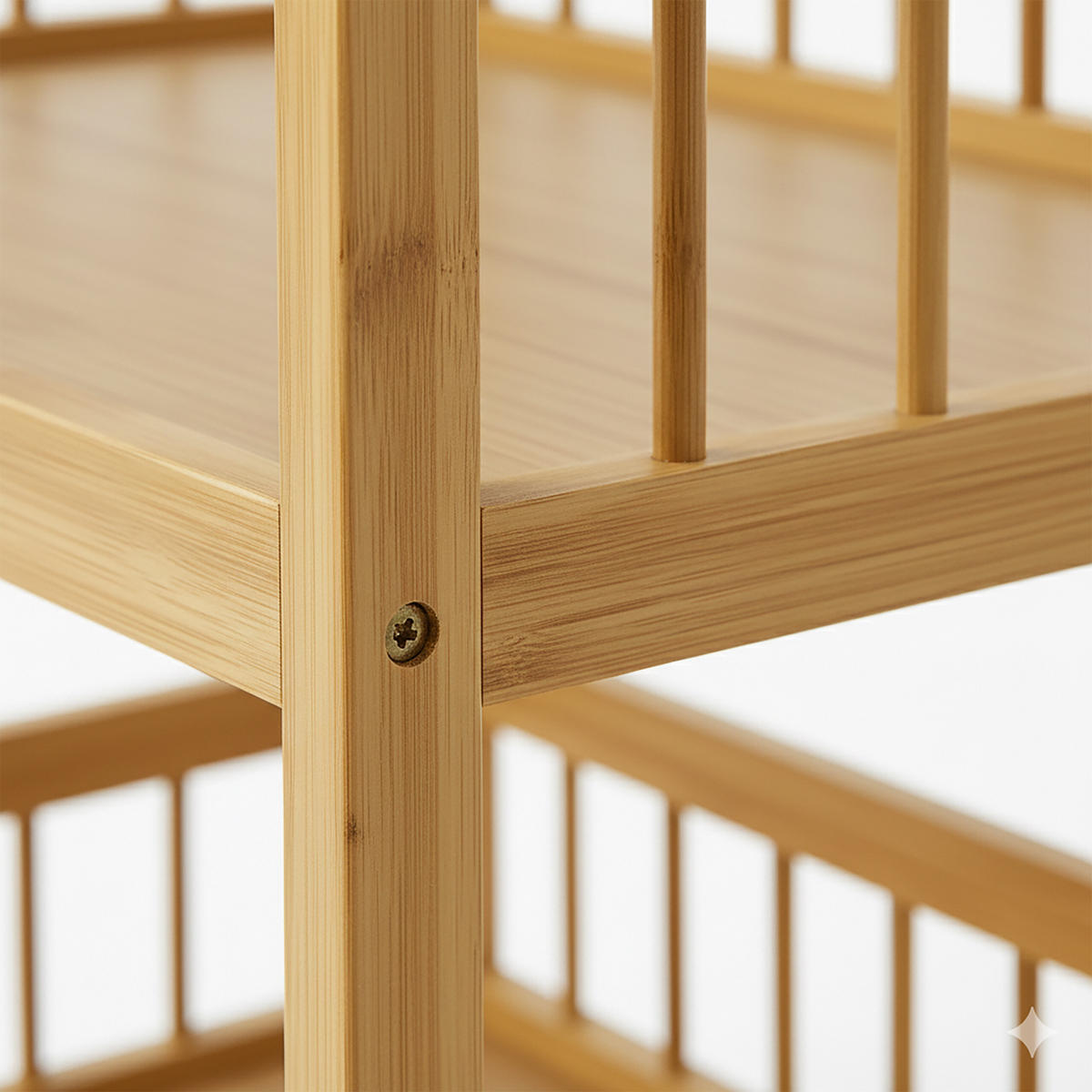 KUCHYŇSKÝ vůz - světle hnědá, dřevo/plast (53/80/30cm) - Relaxdays