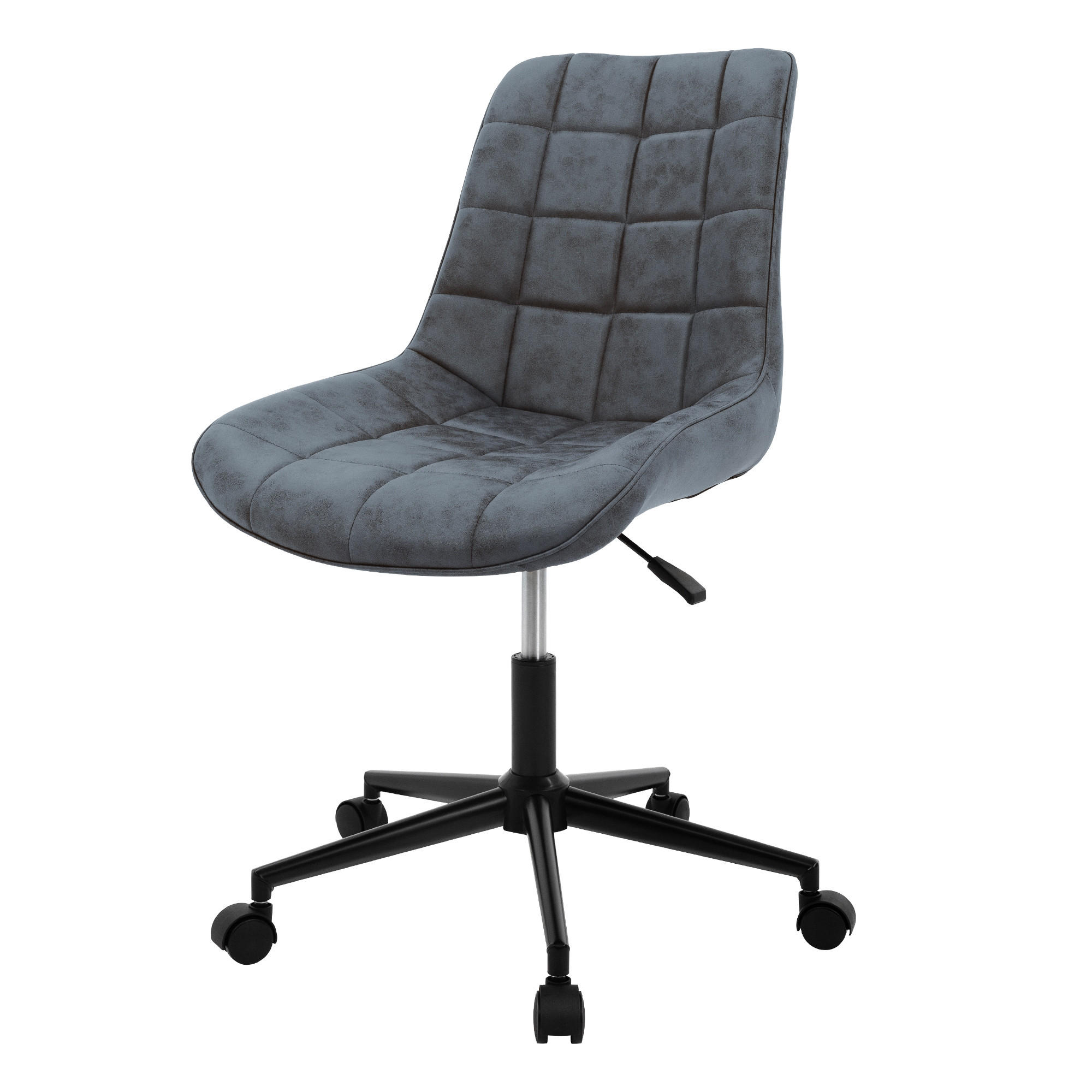 BÜROSTUHL Kunstleder anthrazit - Anthrazit, Metall (53/97/60cm) - ML-DESIGN