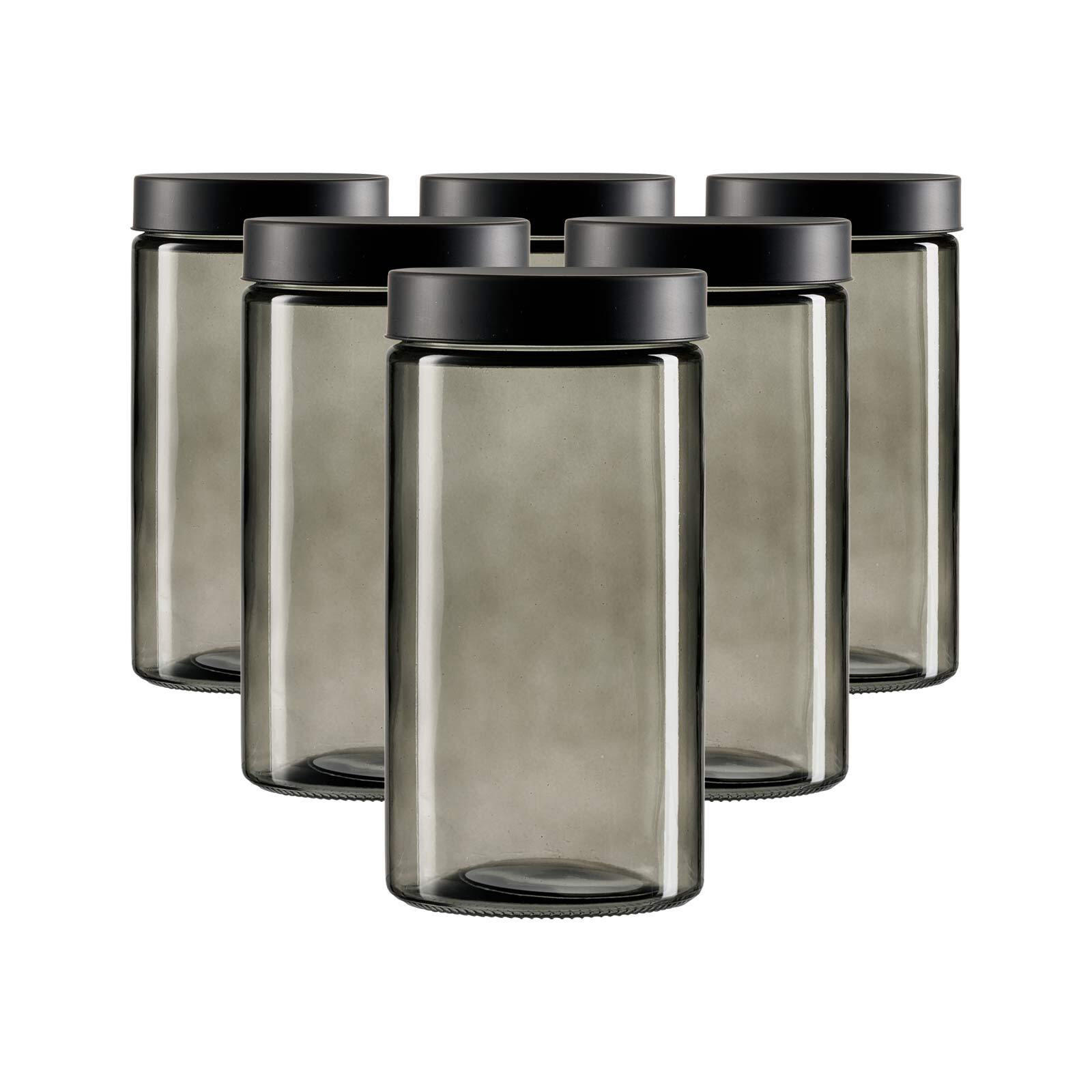 VORRATSGLÄSER Lumos grau 2 l 6er Set - Grau, Glas (11/27/11cm) - Ritzenhoff Breker