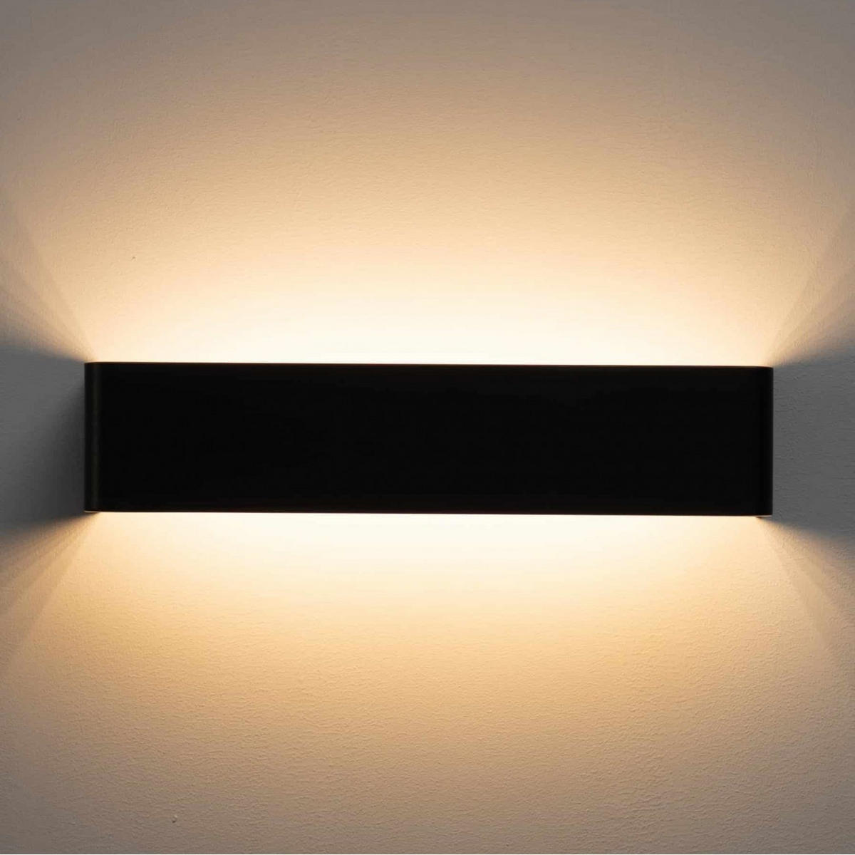 WANDLEUCHTE Quadra, Schwarz, 53cm - Schwarz, Metall (10/8/53cm) - KOSILUM