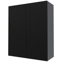 KÜCHENHÄNGESCHRANK Lamello W4/80 Schwarz Matt / Grau 80 / 32,5 / 96cm - Schwarz/Grau, Holz/Holzwerkstoff (80/96/32.5cm) - Feldmann-Wohnen