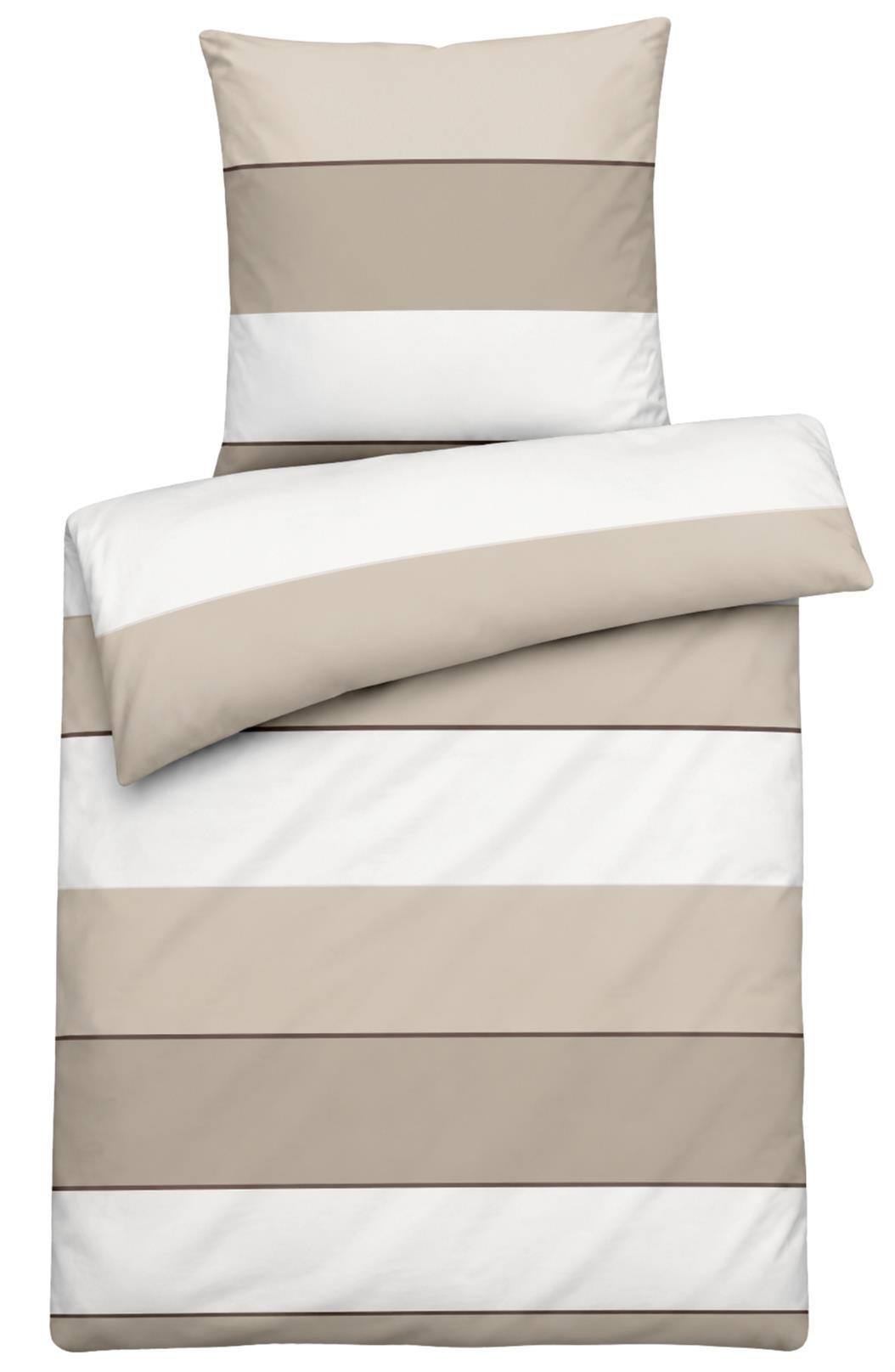 Carpe Sonno Mako-Satin-Bettwäsche Natur 135x200 cm