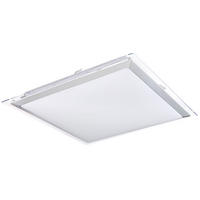 LED DECKENLEUCHTE Metall Weiß opal - Weiß, Kunststoff/Metall (55/55/8cm) - Globo Lighting