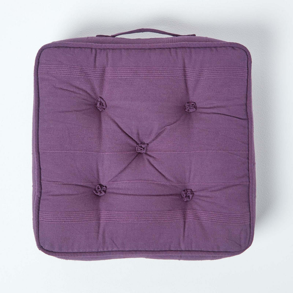SITZKISSEN Rajput lila 40/40/8 cm - Lila, Textil (40/40/8cm) - Homescapes