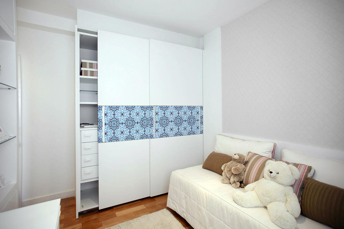 MÖBELAUFKLEBER 100x50 cm Arabisches Muster - Blau, Kunststoff (100/50/50cm) - TULUP