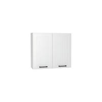 HÄNGESCHRANK W80 - ARVION - Stilvolle Wandlösung - Weiß, Holz/Metall (80/72/30cm) - ROYAL24_MARKT