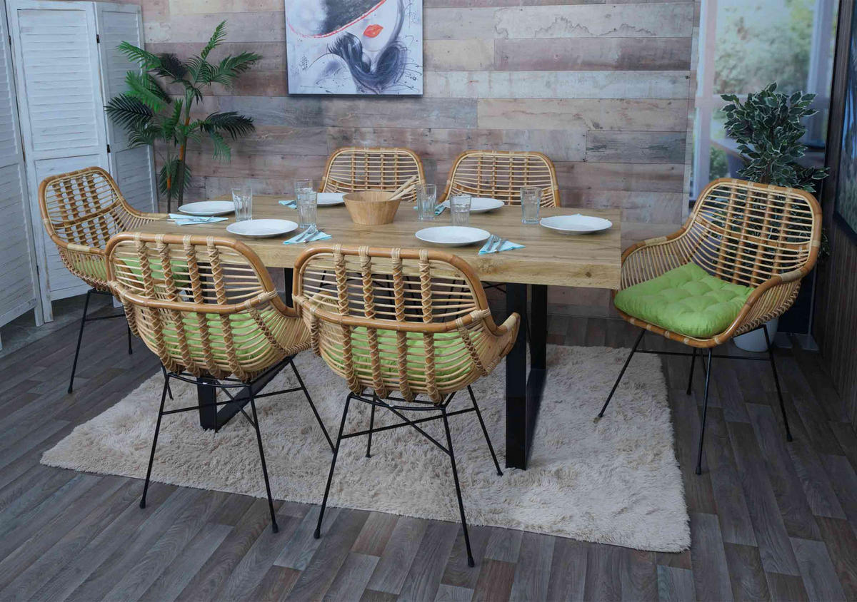 ESSZIMMERSTUHL Braun, Grün - Braun/Grün, Holz (66/93/58cm) - MCW