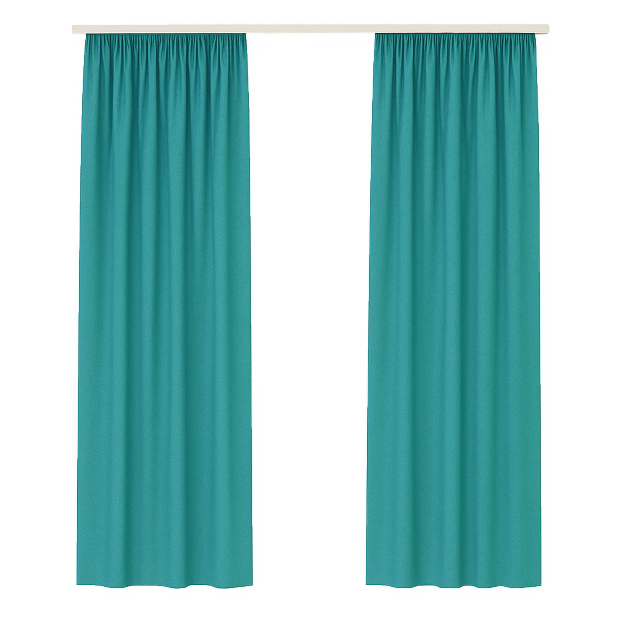 GARDINE Universalband "blickdicht" 2er Pack Türkis 140x175 cm - Türkis, Textil (140/175cm) - Bestlivings