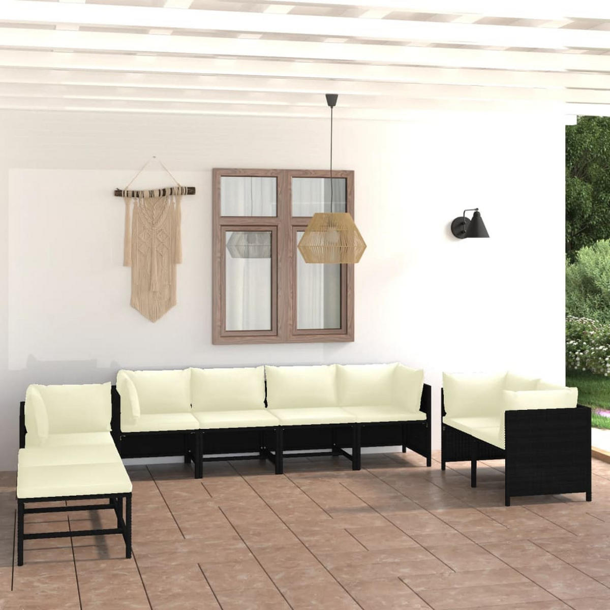 GARTENSET Reitzel 10-teilig - Schwarz, Metall - Nettlife
