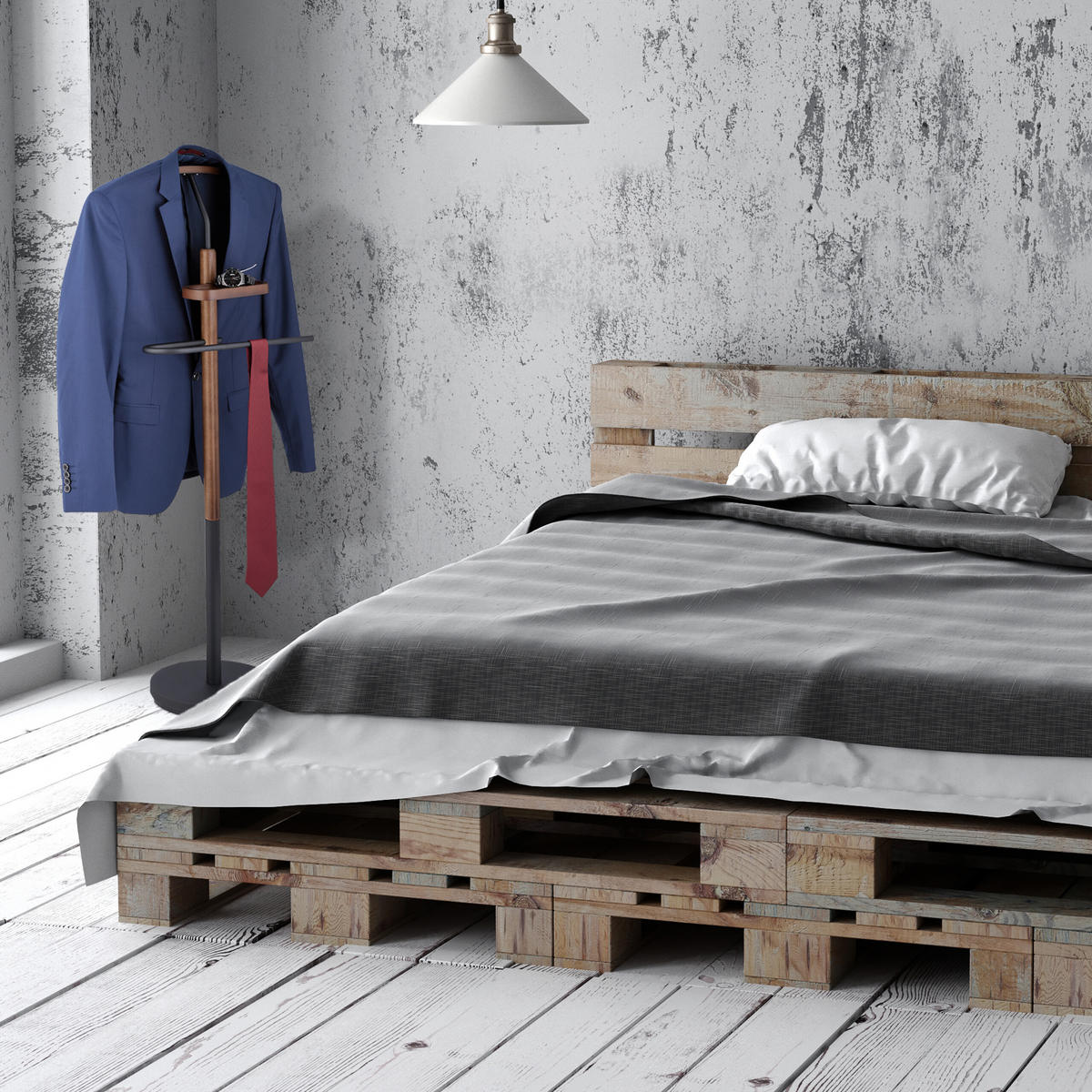 HERRENDIENER - Multicolor, Holzwerkstoff/Metall (47/116/28cm) - Relaxdays