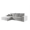 ECKSOFA Corunia In Aragon - Hellgrau, Holzwerkstoff/Textil (294/185cm) - Fun Möbel