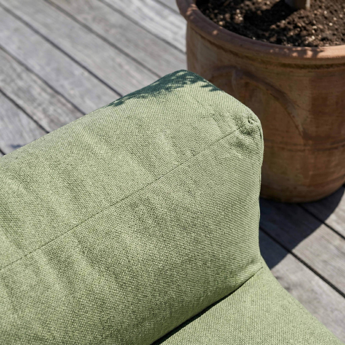 SESSEL, Kaktusgrünen - Grün, Textil (85/65/85cm) - Oviala