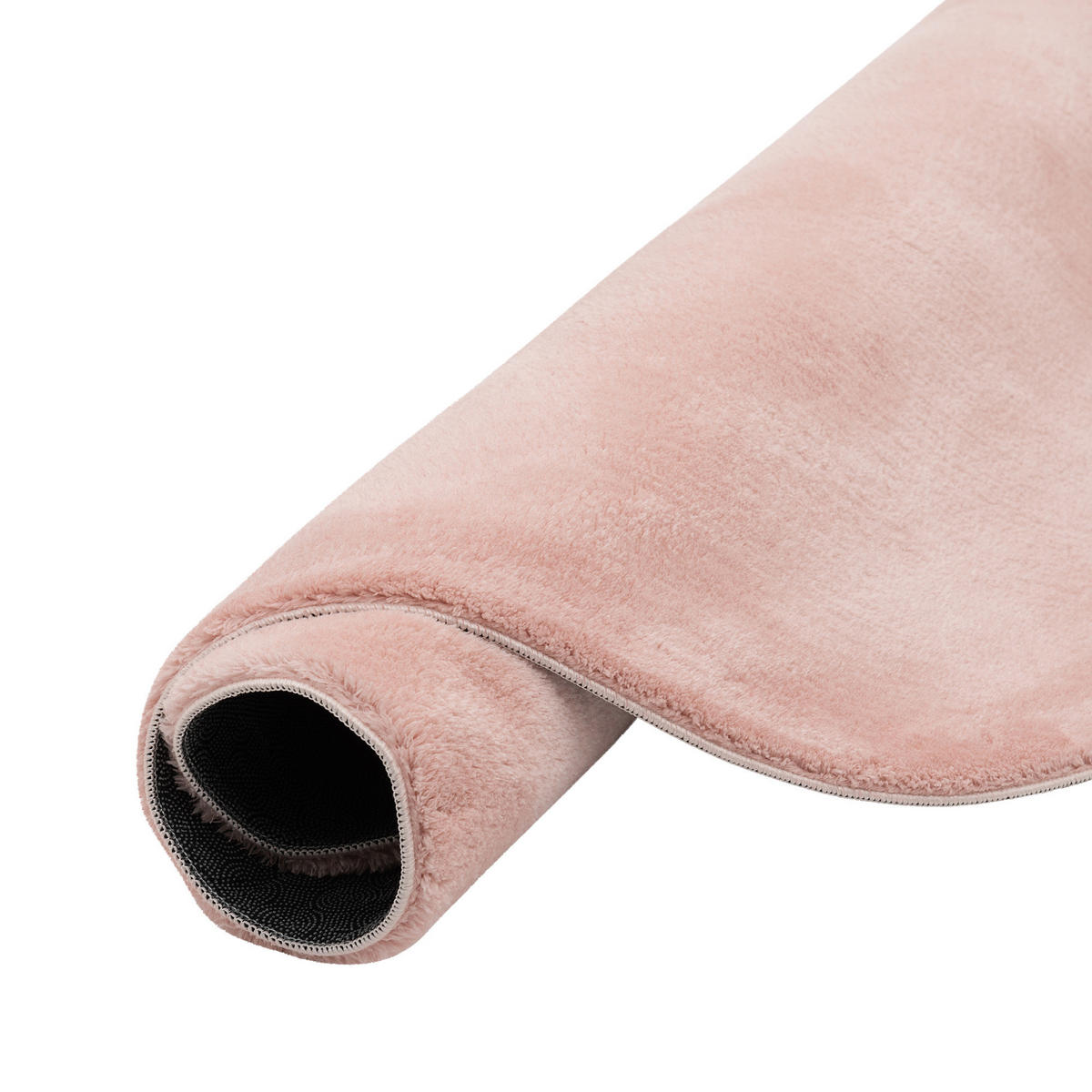 FELLTEPPICH SUPER SOFT PEARL RUND - Rosa, Textil (120/120cm) - Pergamon