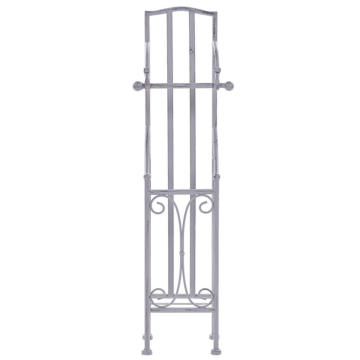 TOILETTENPAPIERSTÄNDER Metall Antik Optik grau Brisa - Grau, Metall (18/68/15cm) - Beliani