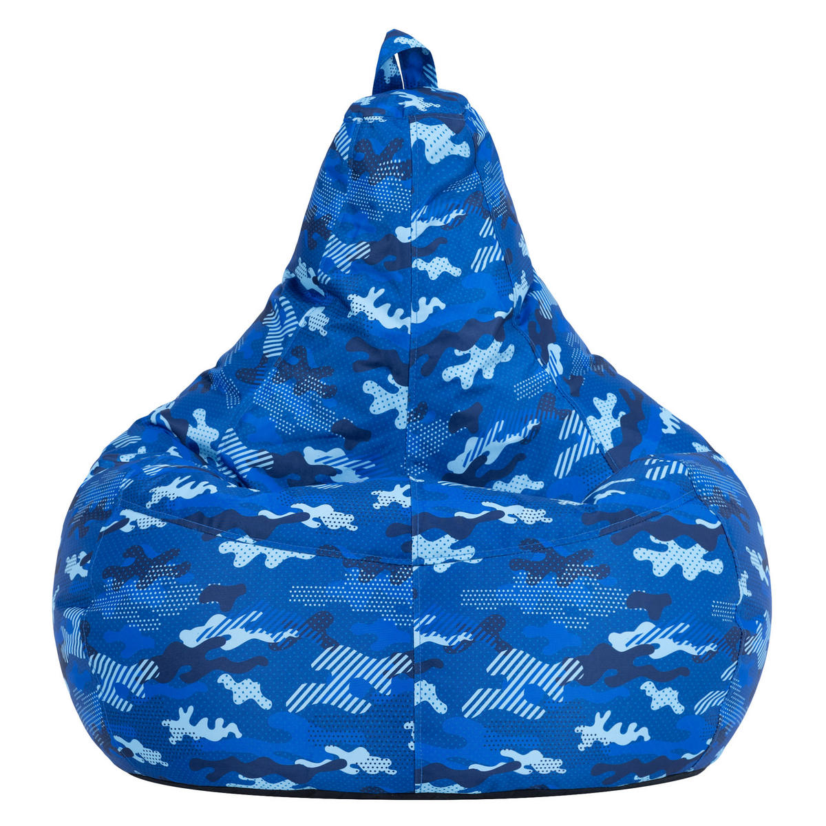 SITZSACK Gaming Camouflage - Blau, Textil (90/73/84cm) - icon