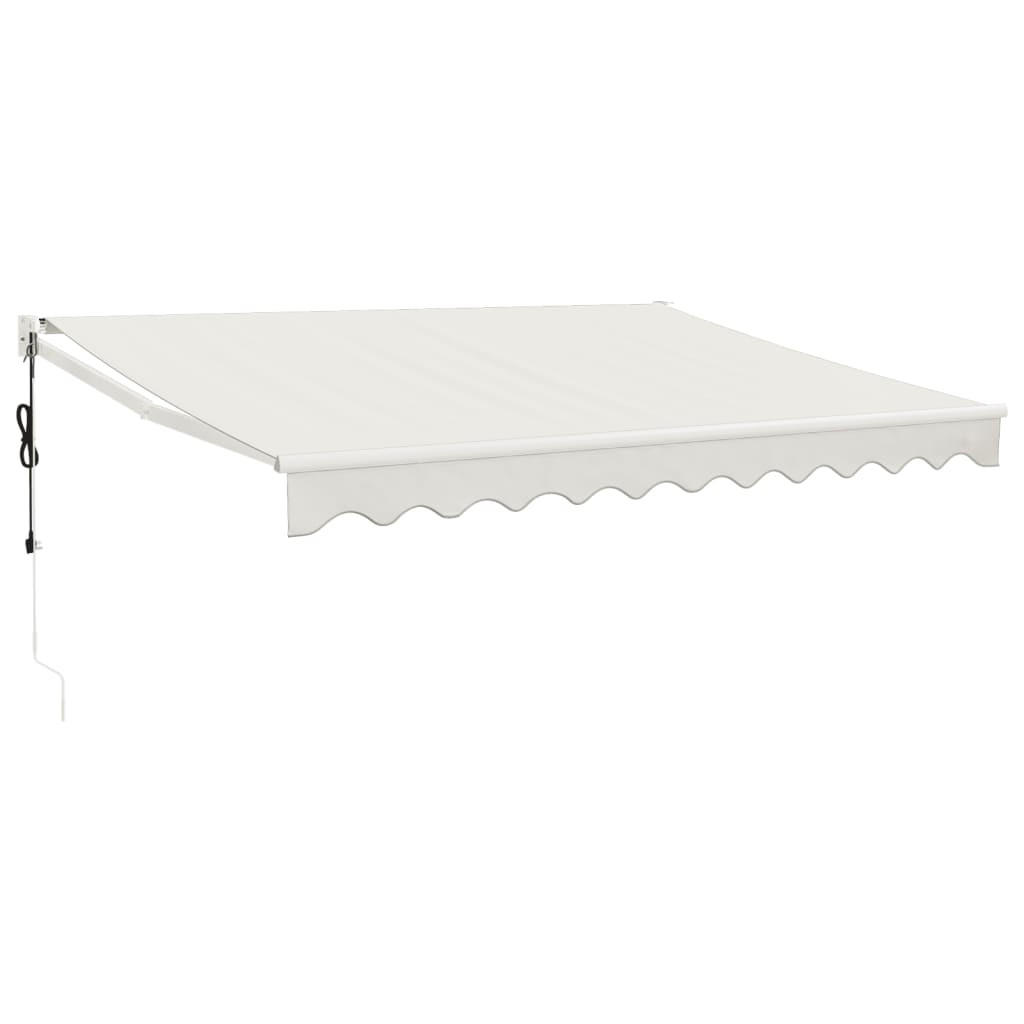 ELEKTRISCHE Markise mit Kurbel Creme 3,5x2,5 m - Creme, Textil (350/250/350cm) - furnicato