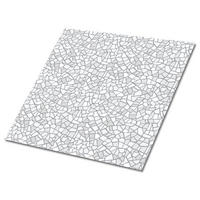 FLIESENAUFKLEBER 9 Stück 30x30 cm selbstklebend Graues Mosaik - Grau, Textil (30/1.6/30cm) - TULUP