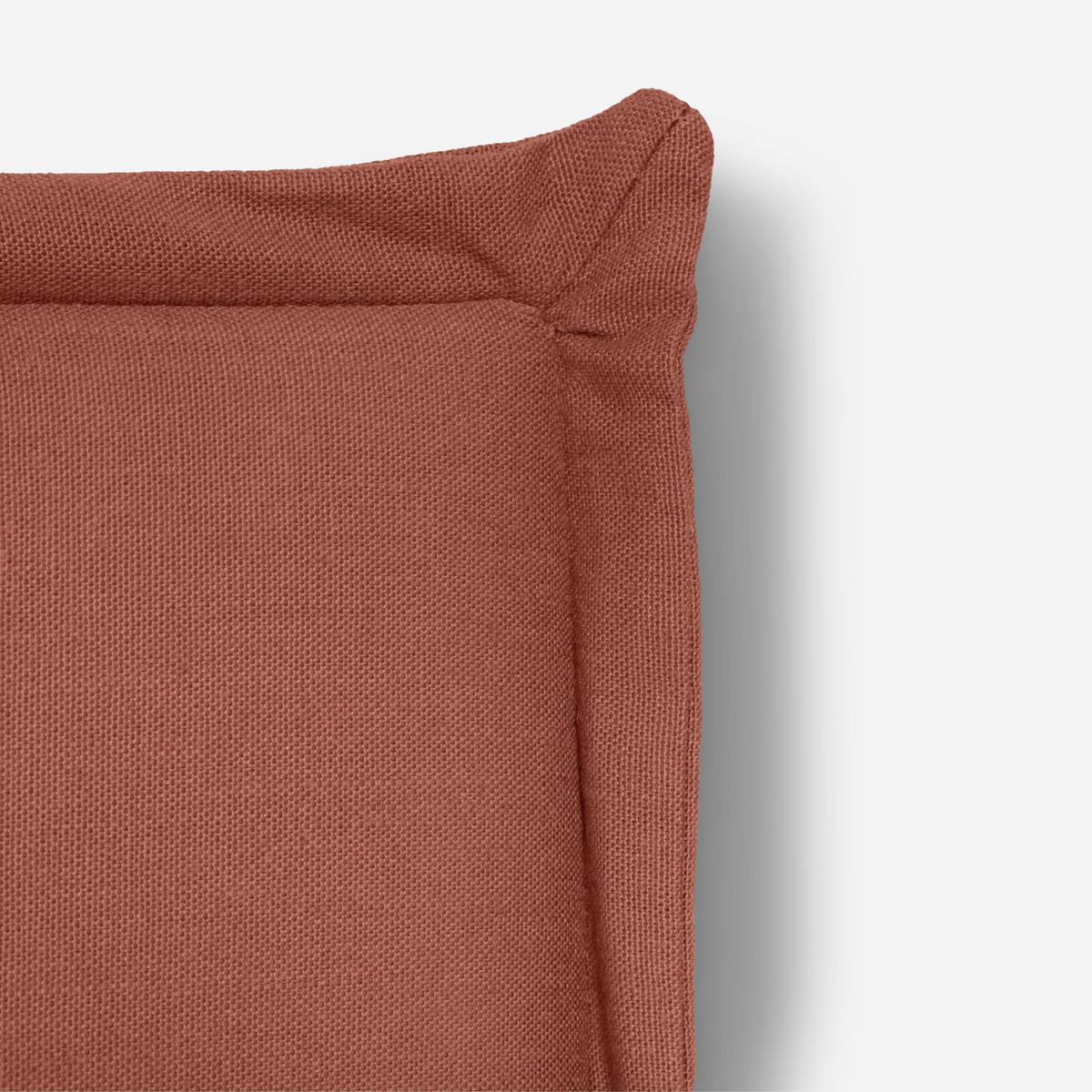 KOPFTEIL Gepolstertes aus 100% Leinenstoff Terrakotta 160/100/8 cm EDMOND - Rot, Textil (160/100/8cm) - RNT By Really Nice Things