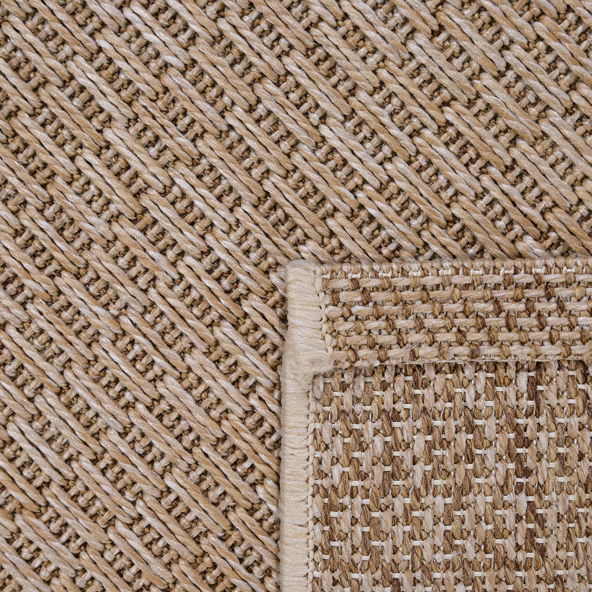 OUTDOORTEPPICH 120/170 cm Waregem 624 - Naturfarben, Kunststoff (120/170cm) - Paco Home