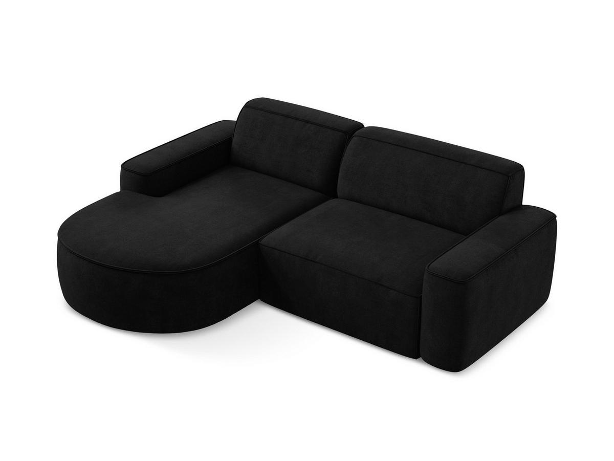 SOFAELEMENT Rechts Chenille Stoff Rot - Bordeaux/Schwarz, Holzwerkstoff/Kunststoff (179/70/113cm) - Makamii