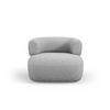 SESSEL Jenny aus Chenille-Stoff silber - Silberfarben, Textil (88/73/90cm) - Micadoni