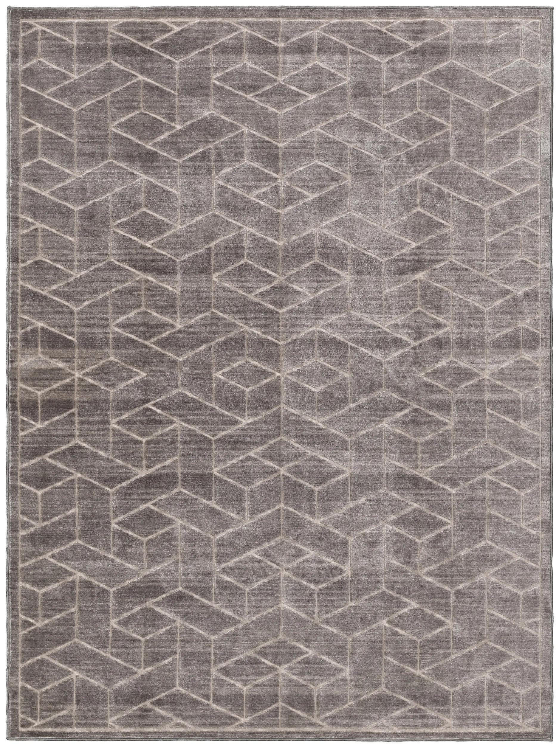 benuta Teppich Grau 66x110 cm