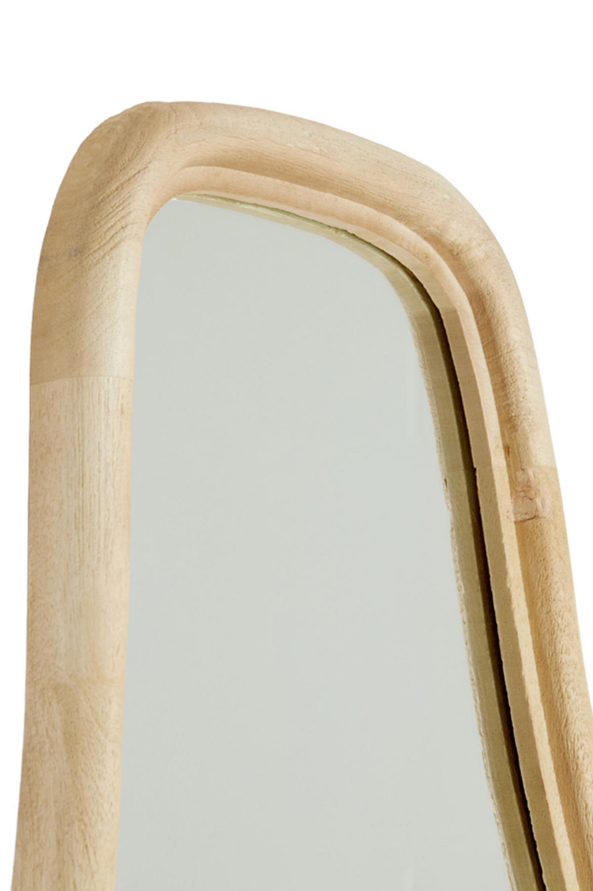 SPIEGEL Celano Braun 44/4/80 cm - Hellbraun, Holz (4/80/44cm) - Light & Living