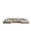 WOHNLANDSCHAFT Celes Premium Xs Opera - Beige, Holzwerkstoff/Textil (342/73/165cm) - Fun Möbel