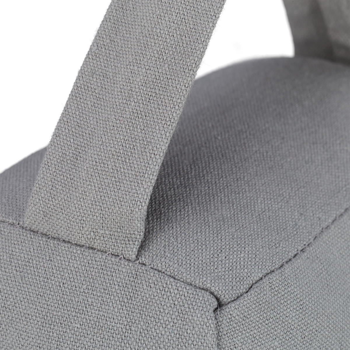 TÜRSTOPPER Dunkelgrau Sack Sternmotiv - Grau, Naturmaterialien/Textil (14/10cm) - Relaxdays
