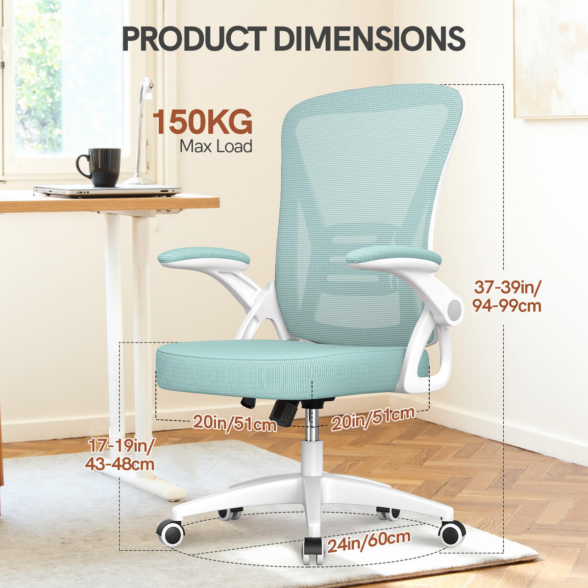 DREHSTUHL Netzbespannung Sitzkomfort Grün - Grün, Metall (23/52/62cm) - Rattrix