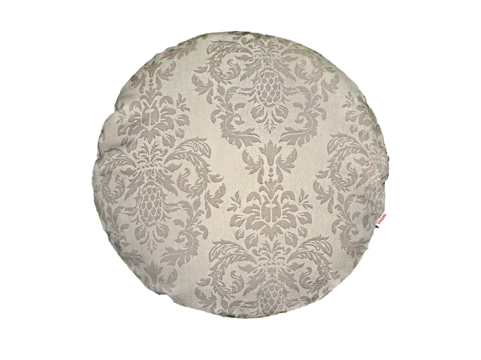 KISSENNHÜLLE Rund Epoche linen-taupe 50 cm Ø - Ecru, Textil (50/50cm) - beties Heimtextil