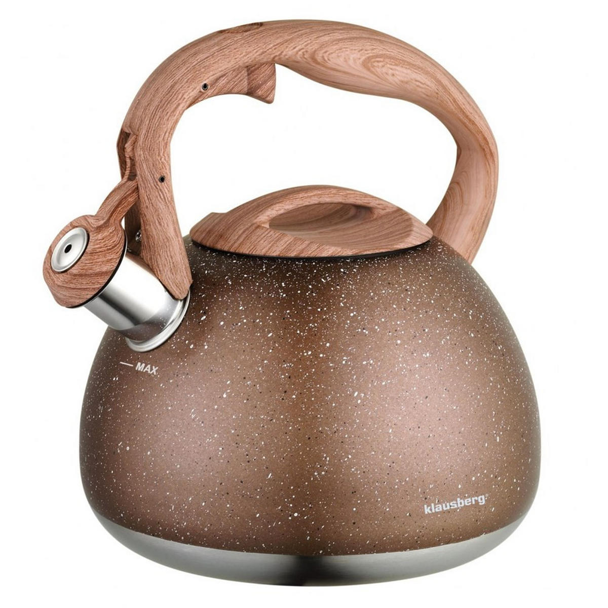 WASSERKESSEL Braun 25/22/20 cm KB7510 - Braun, Metall (25cm) - Klausberg 