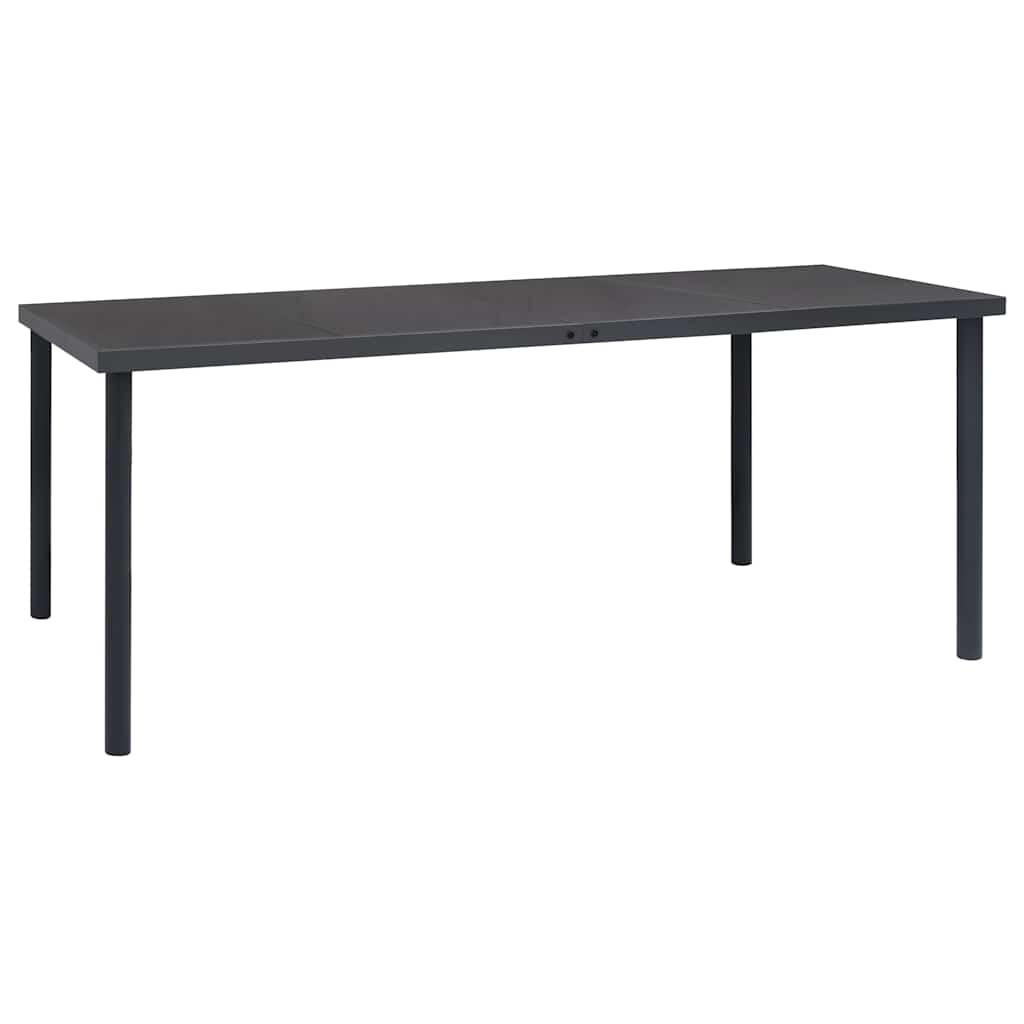 Deluke Gartentisch Anthrazit 90x74x190 cm
