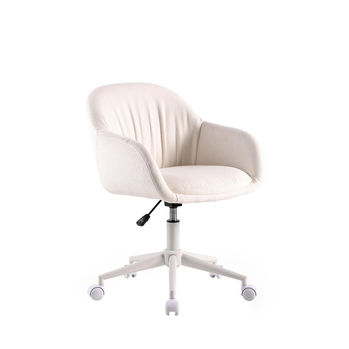 SCHREIBTISCHSTUHL Tasia Beige 56 cm x 78-85,5 cm - Beige, Metall (56/78/58cm)