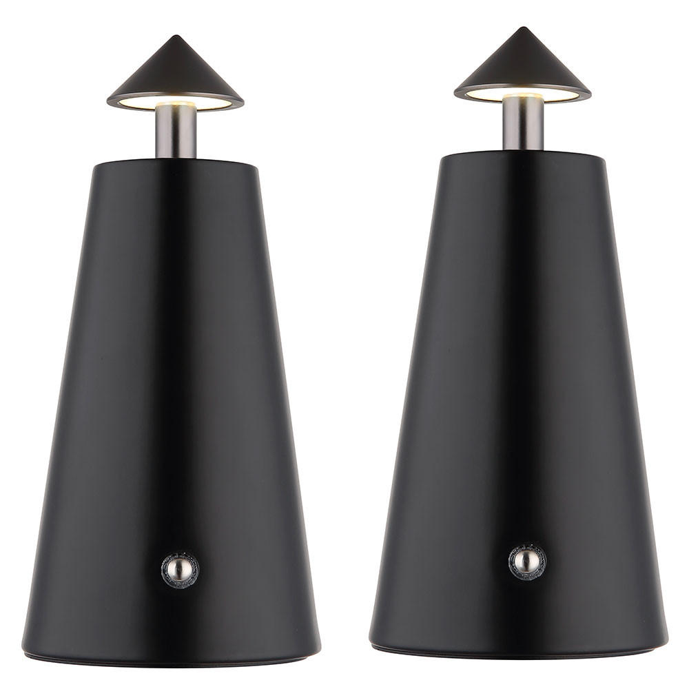 Globo Lighting Led-Tischleuchten Schwarz 9x19x9 cm