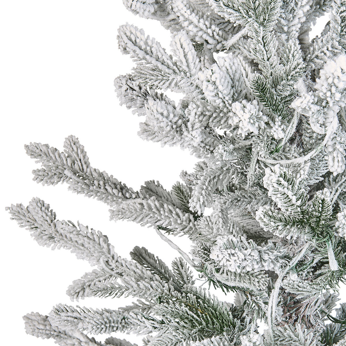 WEIHNACHTSBAUM 180 cm Weiß Brisco - Weiß, Kunststoff (180cm) - Beliani