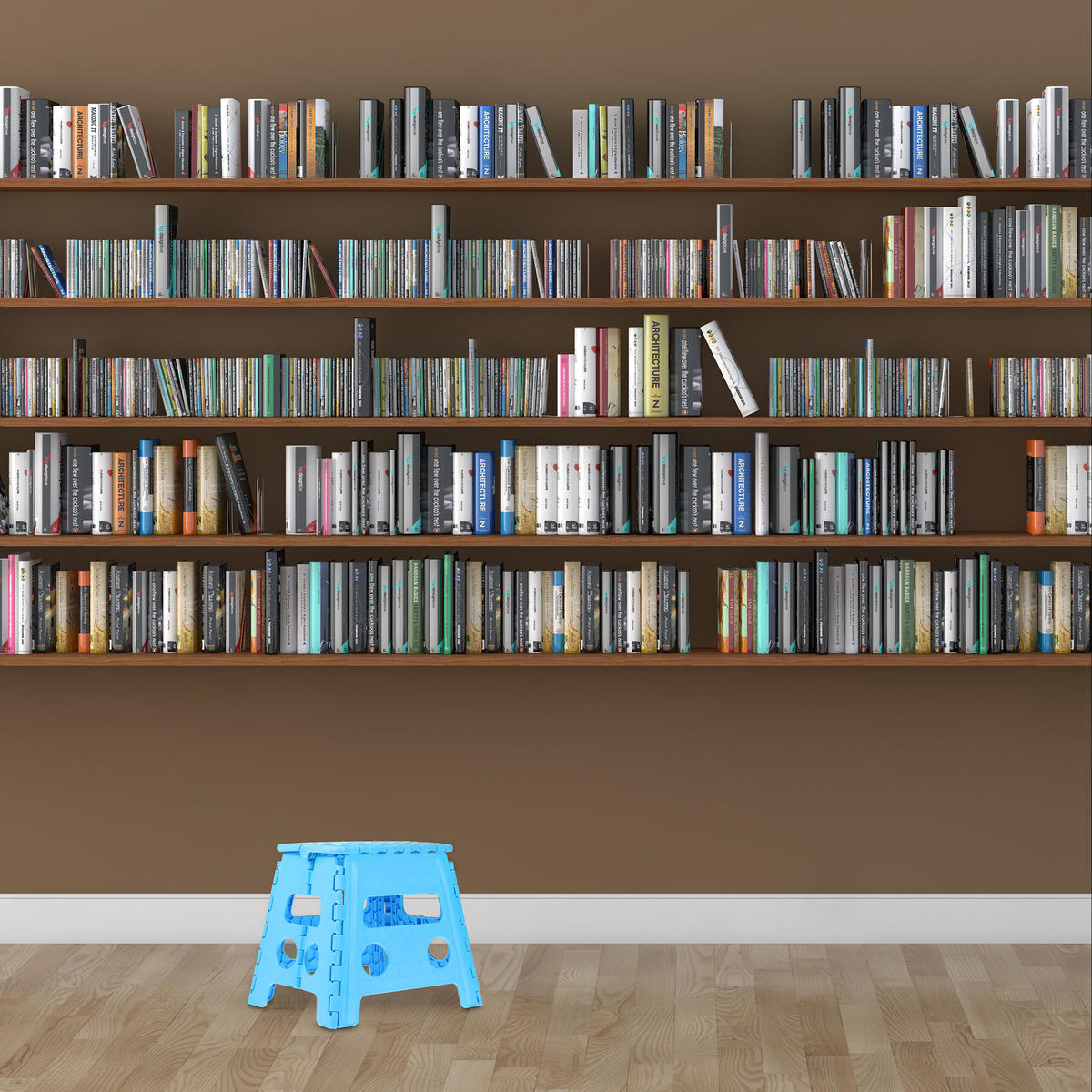 KLAPPHOCKER - Hellblau, Kunststoff/Textil (37/30/29cm) - Relaxdays