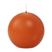 KUGELKERZEN Aprikose Orange Ø 80 mm, 6 Stück - Orange, Paraffin (8/8/8cm) - Wiedemann Kerzen